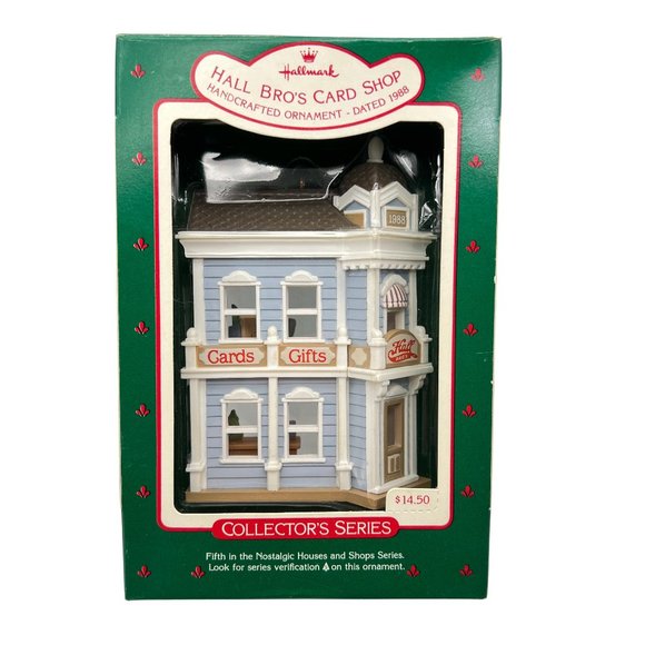 Hallmark Other - Hallmark Keepsake HALL BRO'S CARD SHOP Ornament Collectors Series 1988 NIB